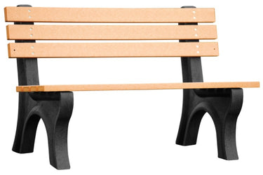 BENCH ECONOMY BACKED 48 BK LEG CEDAR SEA